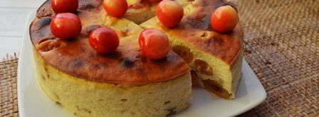 творожная запеканка с черешней. Шаг 6