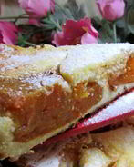 Творожная запеканка с хурмой