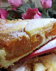 Творожная запеканка с хурмой