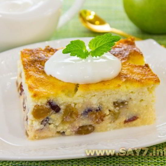 Рецепт творожной запеканки с цукатами