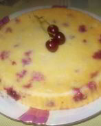 Творожная запеканка с вишней