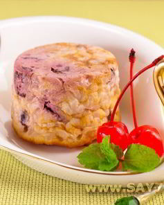 Творожно-рисовые запеканки с вишней