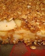 Яблочная запеканка с геркулесом