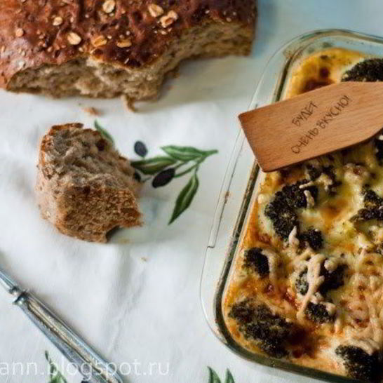 Рецепт запеканки из брокколи под сырной корочкой