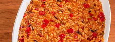 запеканка из фарша с рисом и томатами. Шаг 6