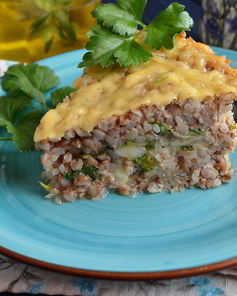 Запеканка из готовой гречневой каши