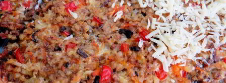 запеканка из гречки с фаршем, грибами и сыром. Шаг 5