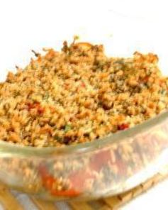 Запеканка из кабачков и помидоров с базиликом