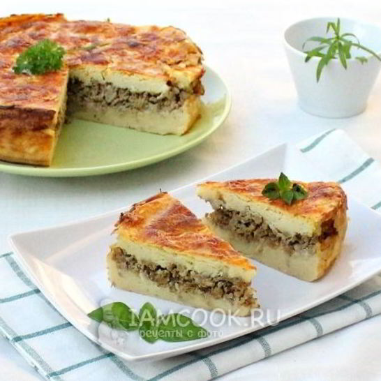 Рецепт запеканки из картофельного пюре с фаршем