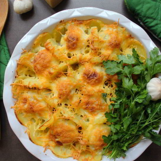 Рецепт запеканки из картофеля с мясными шариками