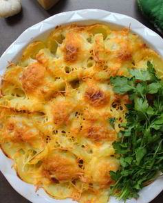 Запеканка из картофеля с мясными шариками