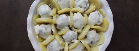 запеканка из картофеля с мясными шариками. Шаг 4