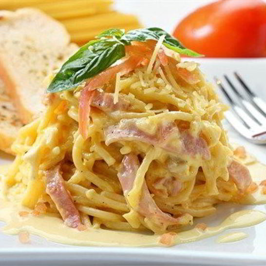 Рецепт запеканки из лапши и ветчины