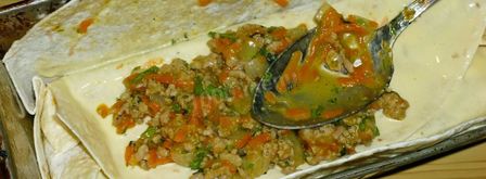 запеканка из лаваша с фаршем мясным в духовке. Шаг 20