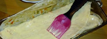 запеканка из лаваша с фаршем мясным в духовке. Шаг 23