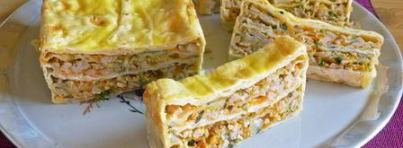 запеканка из лаваша с фаршем мясным в духовке. Шаг 30