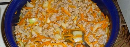 запеканка из лаваша с фаршем мясным в духовке. Шаг 6