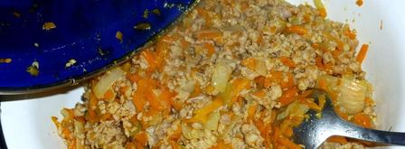 запеканка из лаваша с фаршем мясным в духовке. Шаг 7