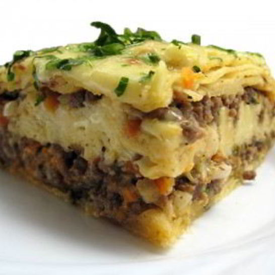 Рецепт запеканки из лаваша с фаршем