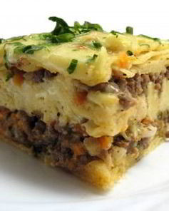 Запеканка из лаваша с фаршем