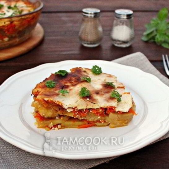 Рецепт запеканки из минтая с картошкой в духовке