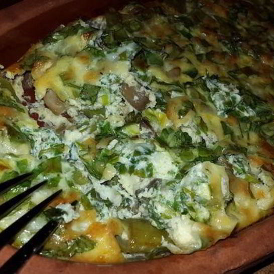 Рецепт запеканки из стручковой фасоли с грибами