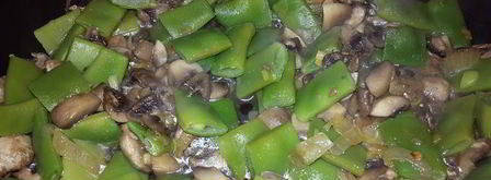 запеканка из стручковой фасоли с грибами. Шаг 6