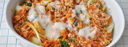 запеканка из свежих овощей с фаршем. Шаг 12