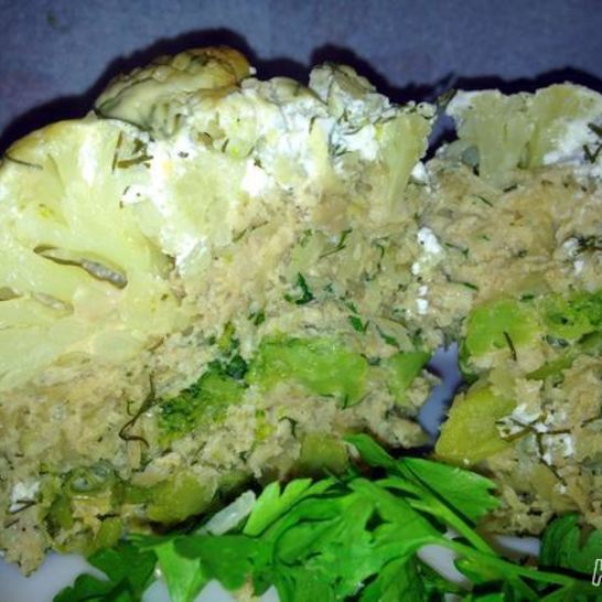 Рецепт запеканки из цветной капусты с брокколи