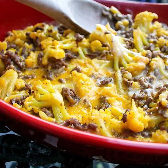 Рецепт запеканки из цветной капусты с фаршем