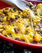 Запеканка из цветной капусты с фаршем