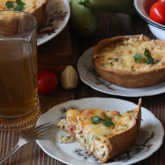 Рецепт запеканки-пирога с кабачками