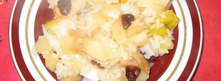 запеканка рисовая с тыквой, яблоками и изюмом. Шаг 7