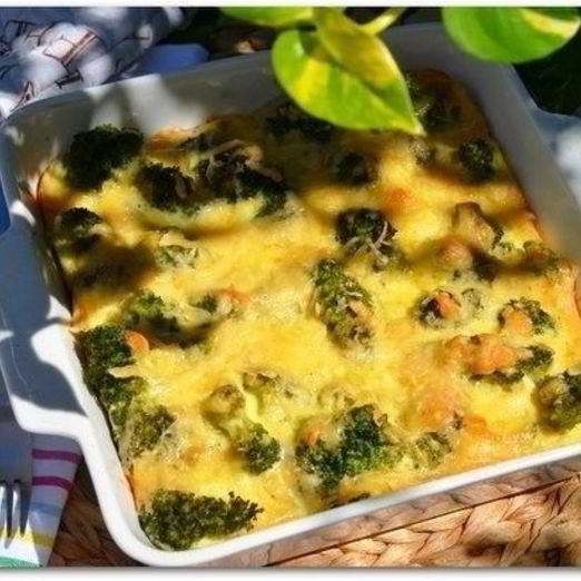 Запеканка с брокколи