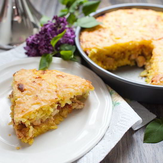 Рецепт запеканки с курицей и рисом