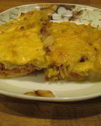 Запеканка с мясом и помидорами