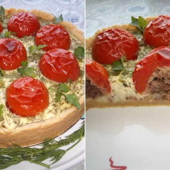 Рецепт запеканки с помидорами и фаршем