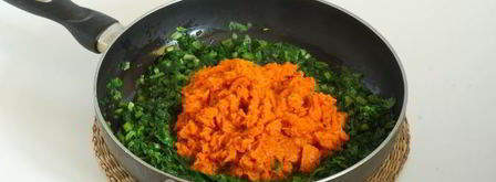 запеканка с тыквой, картофелем и шпинатом. Шаг 8