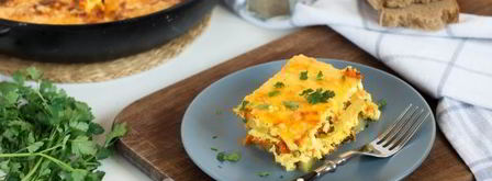 запеканка с тыквой, картофелем и шпинатом. Шаг 13