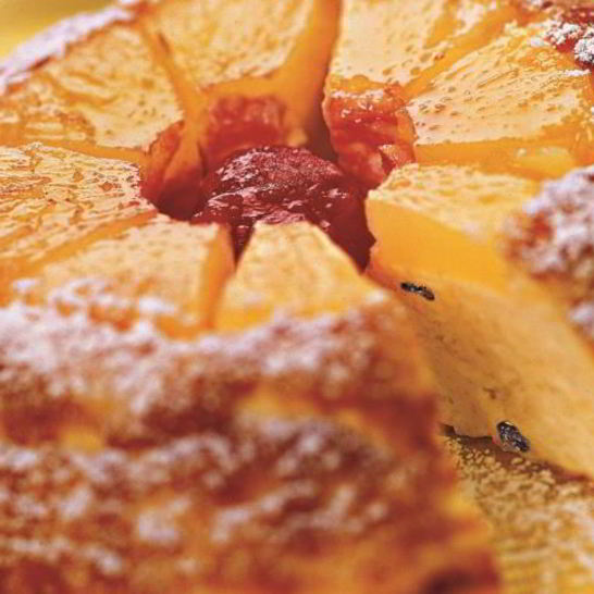 Рецепт запеканки творожной с ананасом