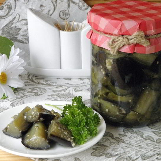 Рецепт баклажанов кусочками на зиму