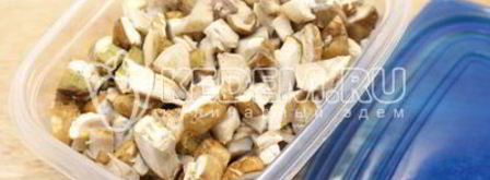 белые грибы на зиму. Шаг 4