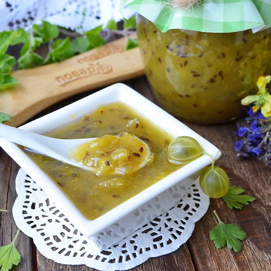 Рецепт джема из крыжовника с апельсином на зиму