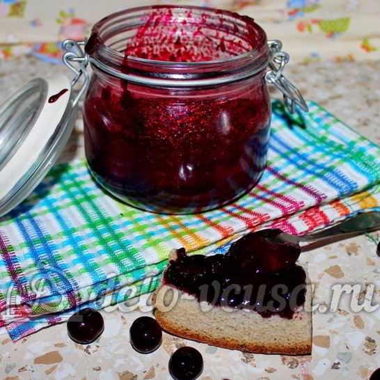 Рецепт джема из вишни с желатином