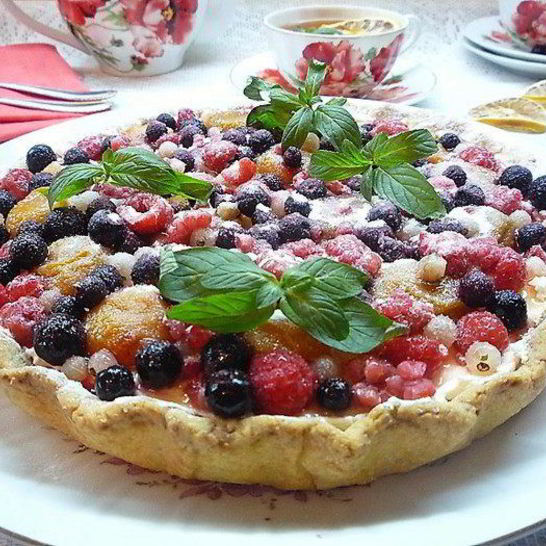 Рецепт кростаты с абрикосовым джемом и рикоттой