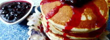 оладушки с лимонной цедрой, коньяком и черносмородиновым джемом. Шаг 7