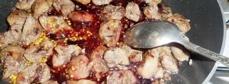 телячьи почки в соусе из горчицы и джема. Шаг 11