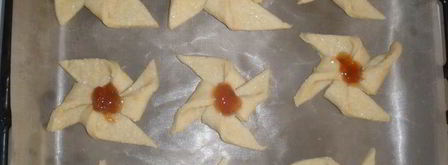 творожные вертушки с джемом. Шаг 7