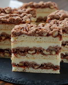 Вкуснейший и красивейший торт-пляцок с клубничным джемом