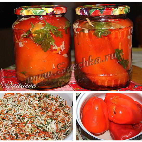 Рецепт фаршированного перца на зиму